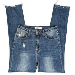 Risen | Distressed Raw Hem Jeans Size 7/28 Style RDP1425